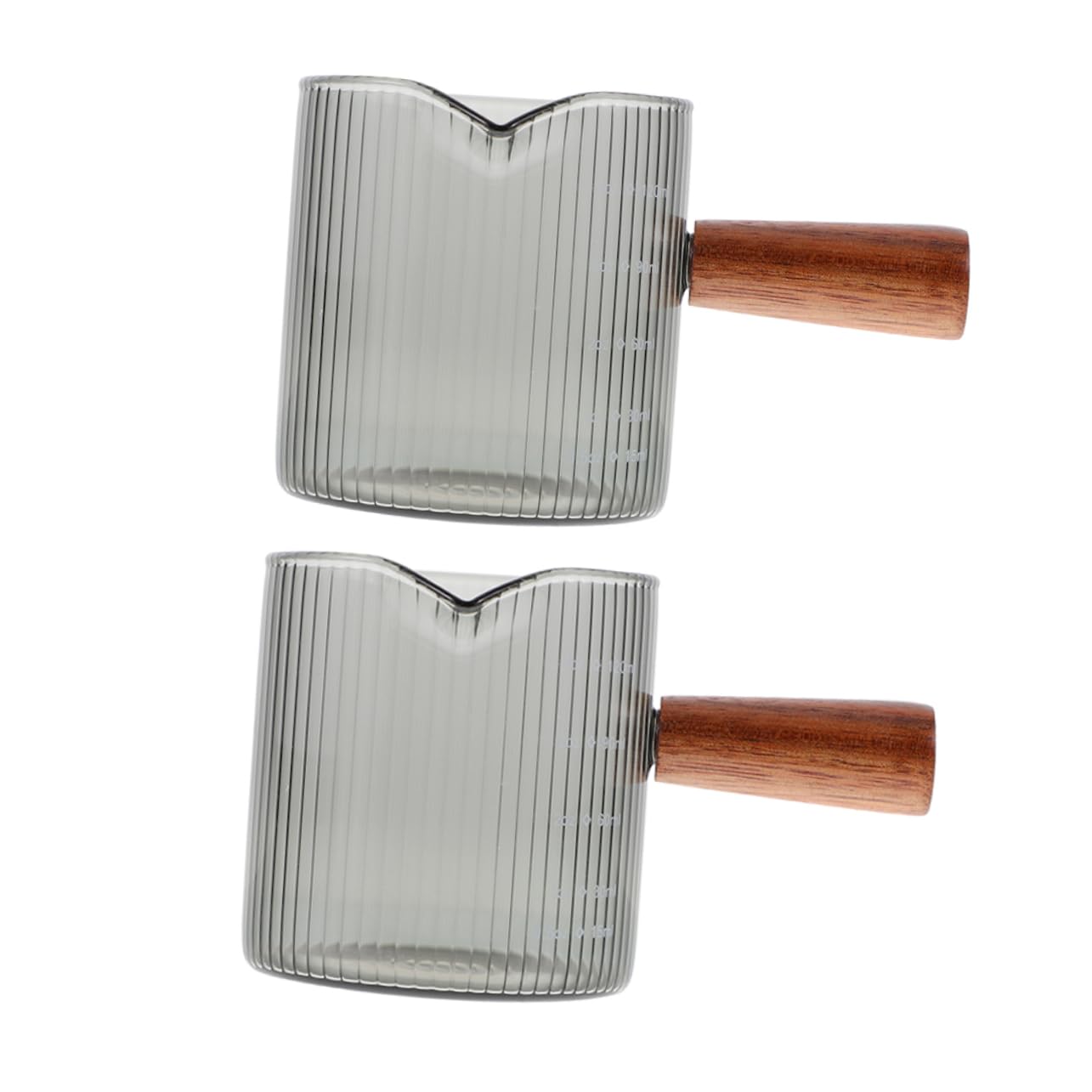 TOPBATHY 3 Set Tazza Di Latte Tazza Caffe Tazza Trasparente Server Per Sciroppo Mini Brocca Per Salsa Latte Macchiato Cioccolato Brocca Di Sciroppo Misurino Bicchiere 2 Pezzi * 3