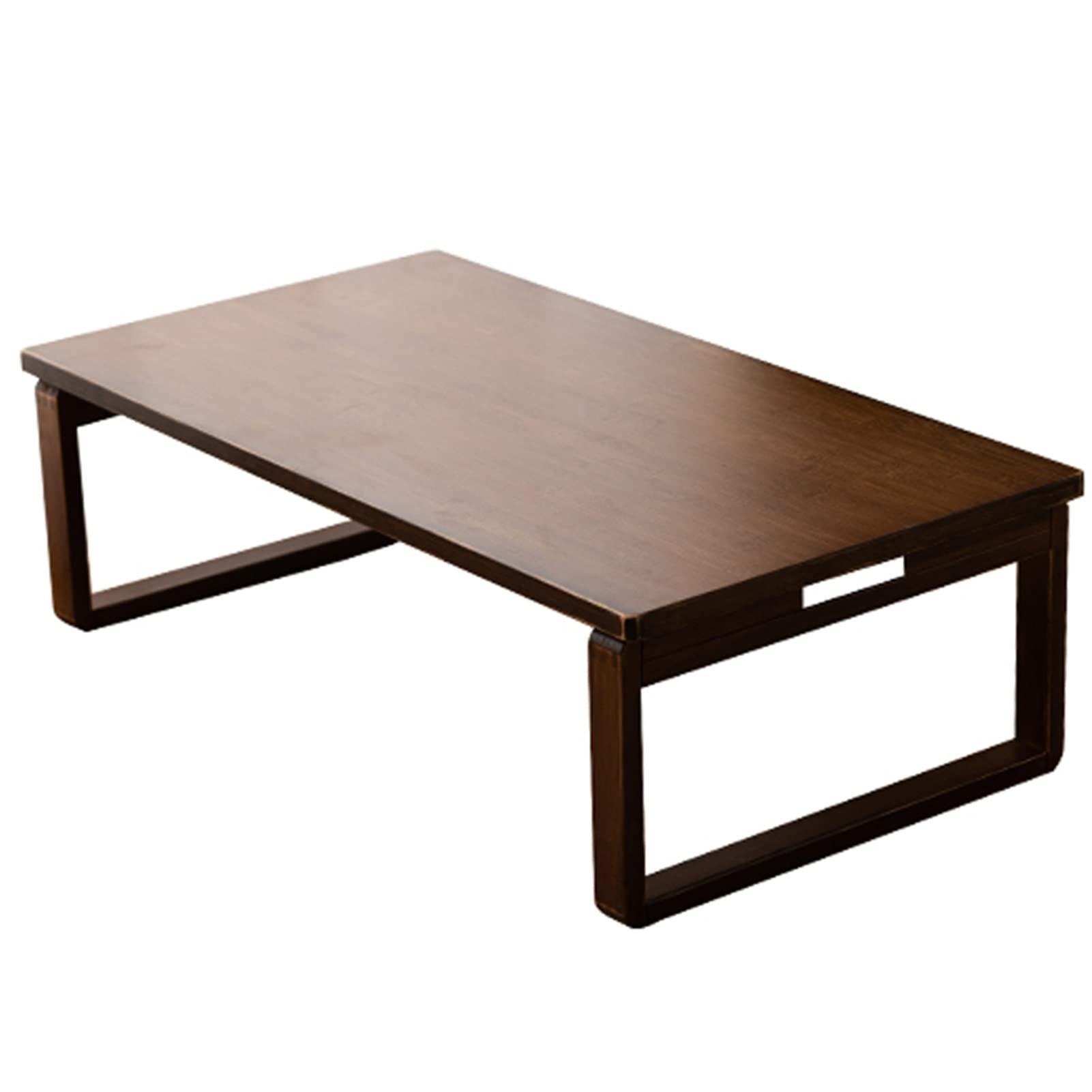 Table Basse Pliable en Bois Massif de Style Japonais à Gain de Place Gainé