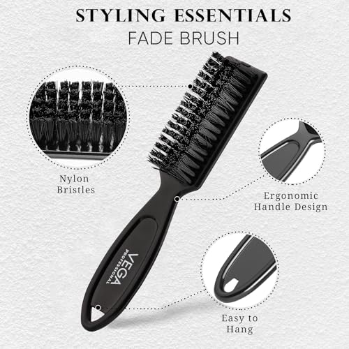 Image of VEGA PROFESSIONAL Fade Brush for Man, Dusting Brush and Cleaning Brush for Barbar (VPPBB-01)