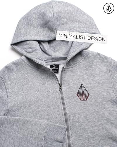 Volcom Boys Hoodie - Fleece Full Zip Up Hoodie Sweatshirt with Back Graphic - Stylish Hooded Sweatshirt for Boys (8-16)3