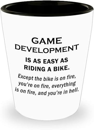 Regalos divertidos para desarrollador de juegos, diseño de chupito, tequila, vasos de tequila, novedosos vasos de vasos – Diseño de videojuegos