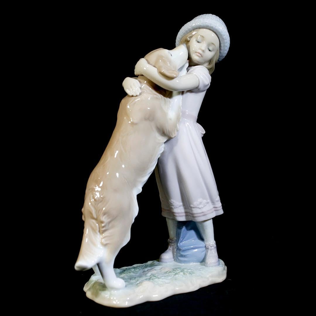 Amazon.co.jp: リヤドロ 待ってたよ 少女 犬 LLADRO : ホーム 