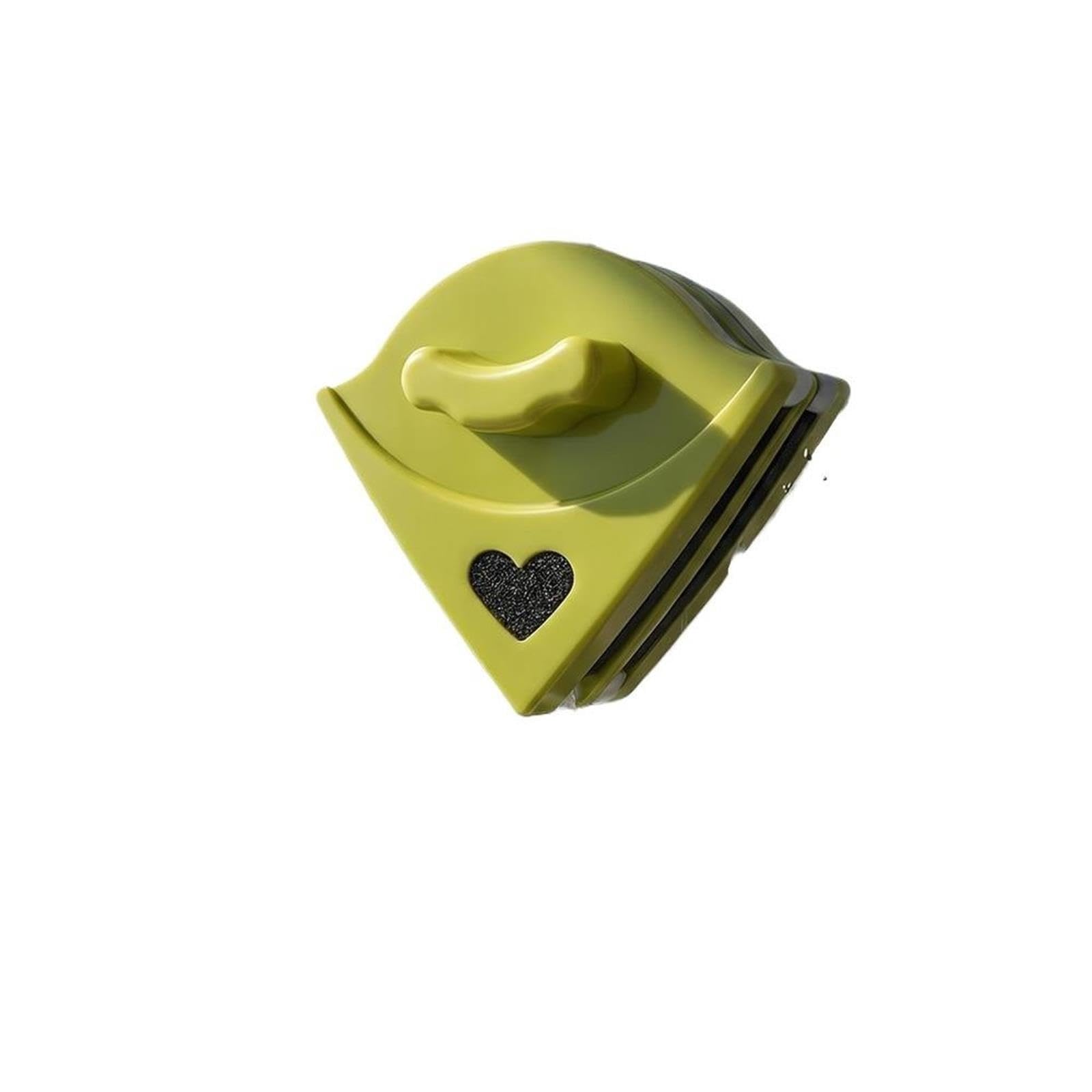 Limpiador de Ventanas magnético Esponja limpiadora de Vidrio Mano con Limpiador Ventanas magnético Doble Cara(Green)