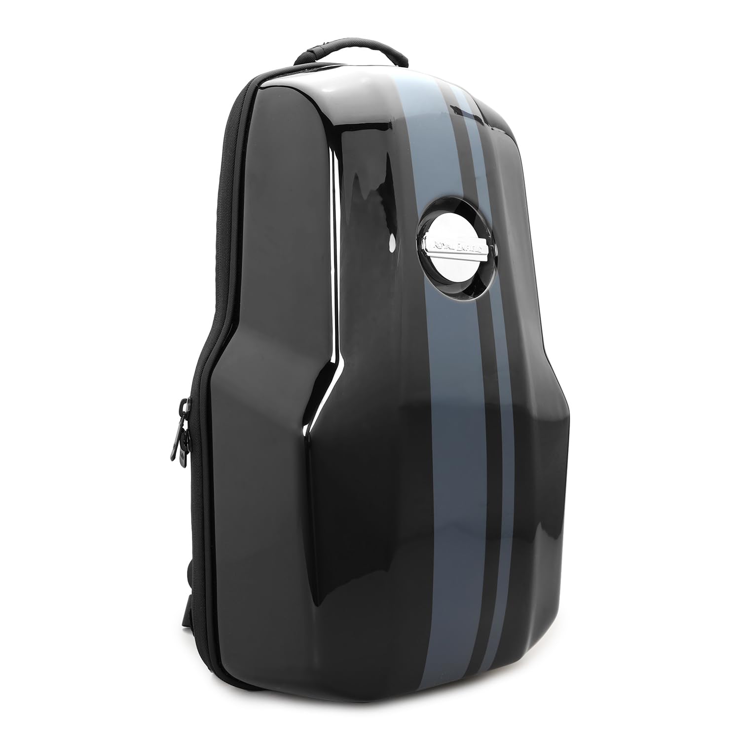Royal Enfield Hard Case GT V2 Backpack | Durable Hard Shell Front – Moulded ABS construction | Secure Laptop Compartment | Sternum strap- slider trims & secure snap buckle|20 L capacityBLACK One Size-image-29