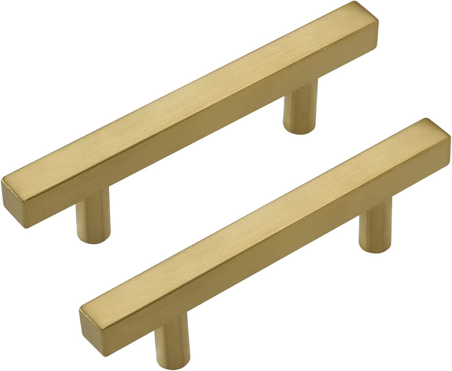 LONTAN 15 Pack Gold Kitchen Handles 64mm Gold Cupboard Handles Cabinet Hardware Drawer Pulls Kitchen Cupboard Furniture Stainless Steel — image 1