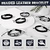JOLYEAK Punk Leather Rivets Bracelets Punk Rock Leather Studded Bracelets 80s Wristband Emo Gothic Spike Cuff Bracelet Set for Men Women Rocker Outfits Skull Bracelet (Black Skull-6PCS) #2