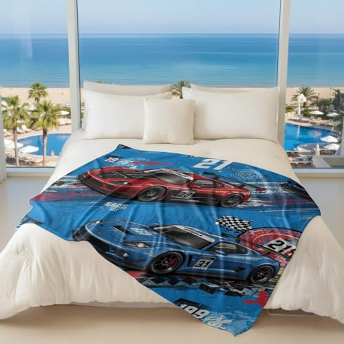 Couverture de course moderne en flanelle 180x200 cm pour canapé et lit