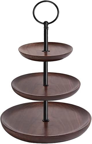 Miniatura 6 de Soporte de 3 niveles para cupcakes de 15 pulgadas, soporte circular de metal para manualidades, soporte para platos de frutas, soporte para tartas,