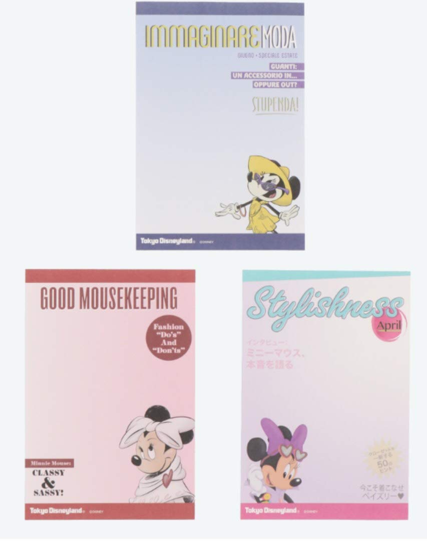 Amazon.co.jp: ミニーマウスメモ帳 6絵柄 東京ディズニーリゾート限定