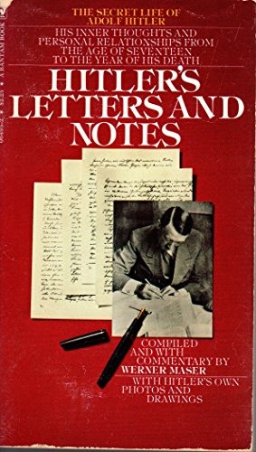 Hitler's Letters And Notes. 0552664936 Book Cover