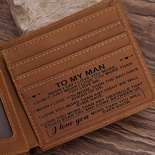 Kenon-Personalized-Leather-Wallet-To-My-Man-Engraved-RFID-Blocking-Bifold-Stylish-Brown-Wallet-For-Man-Valentines-Day-Birthday-Christmas-Gifts