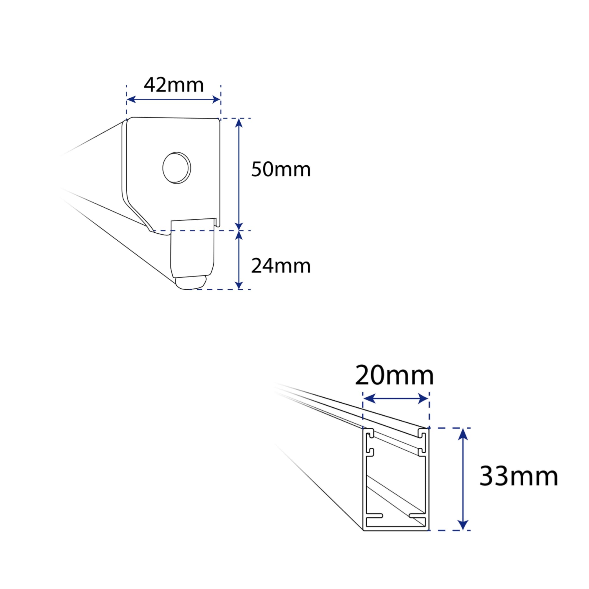 Store moustiquaire fenêtre alu recoupable (largeur x hauteur) -protection insecte ajustable (Blanc, 1250 mm x 1600 mm)
