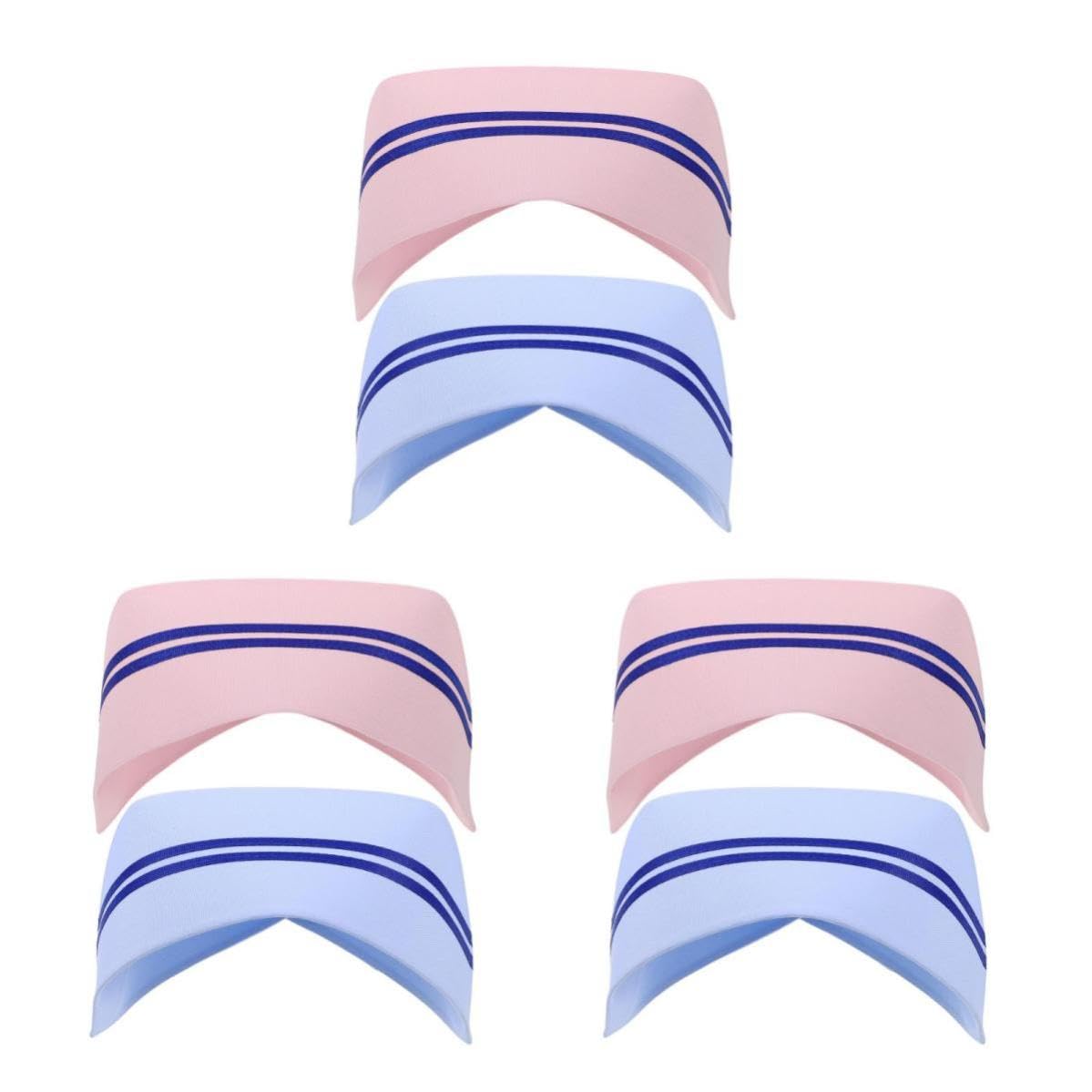 Healvian 6 Piezas Gorro de Enfermera para Mujer Rayas Horizontales de