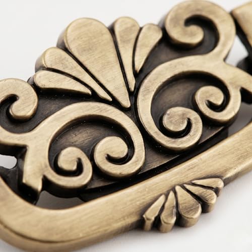 Image of Sainath Zinc Alloy Antique Finish Drawer Cabinet Kadi Kundi Knob Pull Handle Set, Pack of 4 PCs