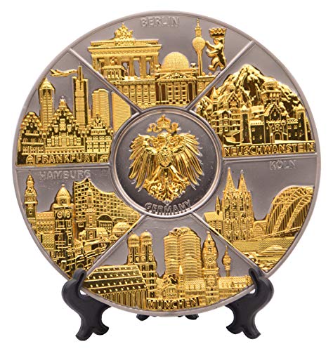 Wandteller metall Deutschland Durchmesser 14cm Souvenir als Geschenk...