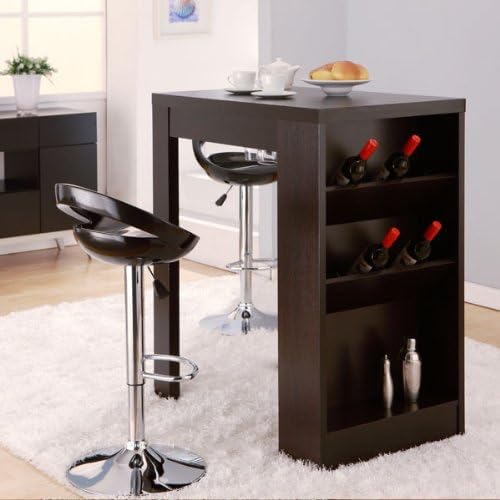 Miniatura 2 de Miura estilo moderno Capuchino acabado almacenamiento mesa alta de bar