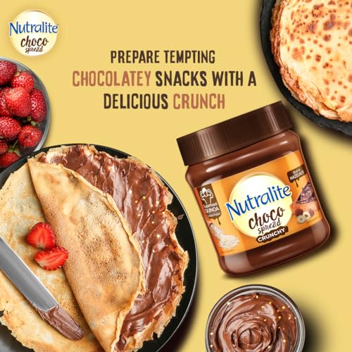Image of Nutralite Choco Spread Crunchy 275g| With Protein-Rich Quinoa | Premium Chocolate and Real Hazelnuts | Tasty and Healthy Chocolate Spread | For Tasty & Healthy Breakfast | Use as Dip or Spread