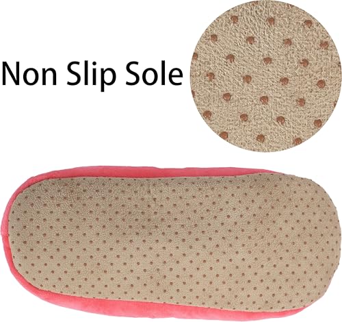 Image of BenSorts Fuzzy Slipper Socks for Women Funny House Slippers with Grips | Warm Cozy Cute Socks Non Slip Gifts Thick Stocking Stuffers Christmas