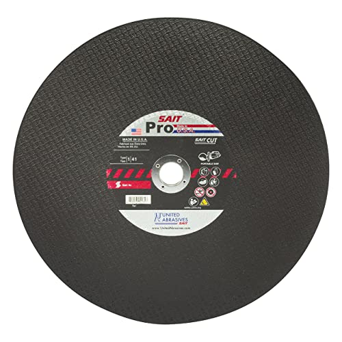 United Abrasives SAIT 24140 14x1/8x20mm Pro Metal Economical Portable Saw Cut-Off Wheels, 10 Pack