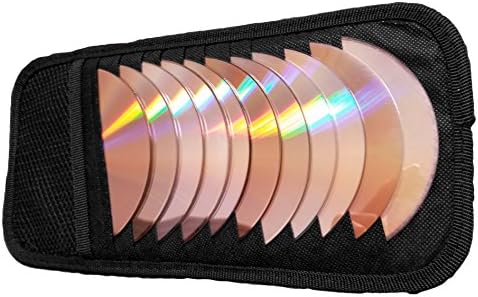 12 CD Visor Holder - Car Organizer Case Holds CDs Or DVDs Auto Travel Storage (Black)