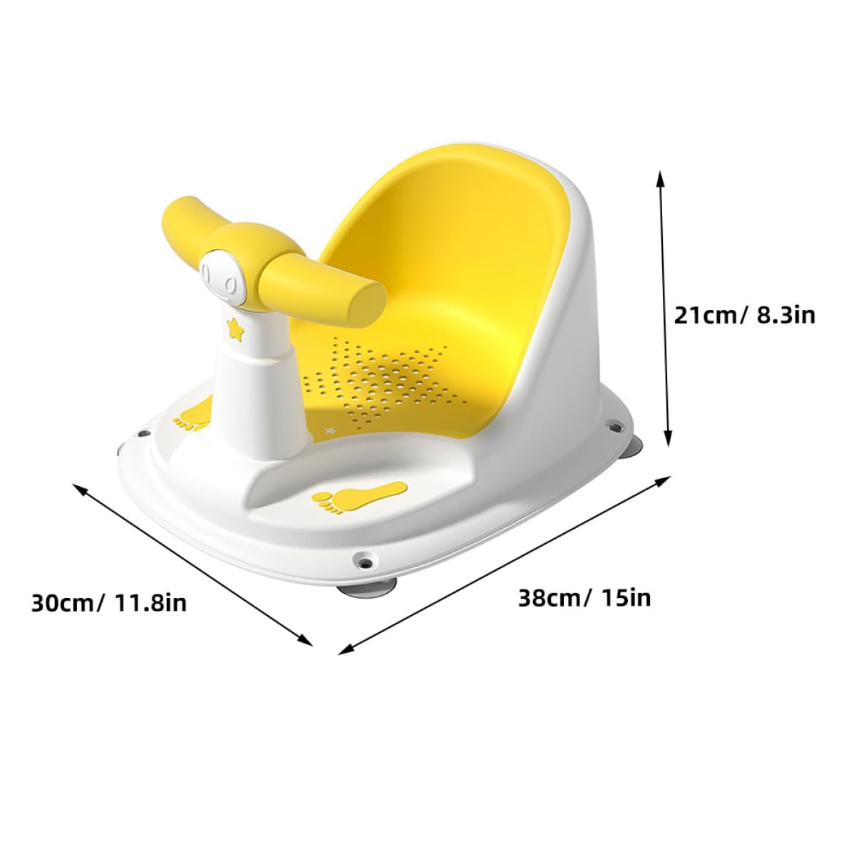 ifundom Asiento de Baño para Niños Pequeños Soporte Cómodo y Material Plástico Antideslizante Adecuado Baño Seguro de Bebés y Recién Nacidos