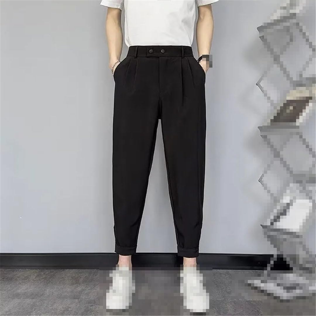 Vogrtcc Pantalones De Traje Casual para Hombre Pantalones Sueltos