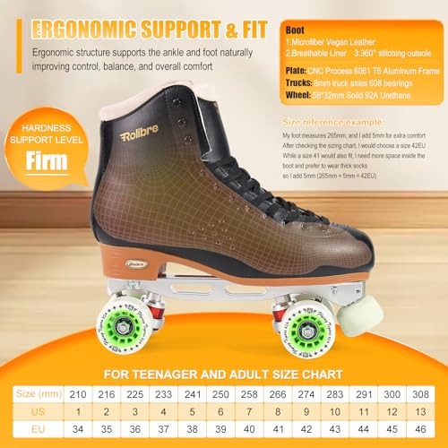 Rolibre Indoor Quad Dance Skates