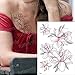 Produktbild Handaxian 5pcs-Temporäre Tätowierung Schwarze Blume Tattoo Ärmel Wassertransfer Tattoo Aufkleber Pfingstrose Rose Tattoo Body Art 5pcs-14