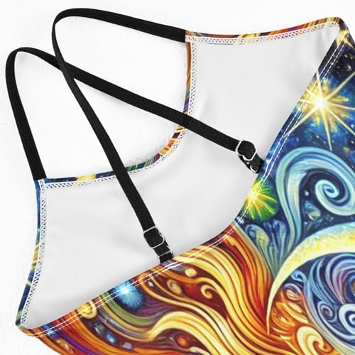 Sun Moon Butterflies Girls Bathing Suit Swimsuit Summer Beach Swimwear One Piece Swimsuits4