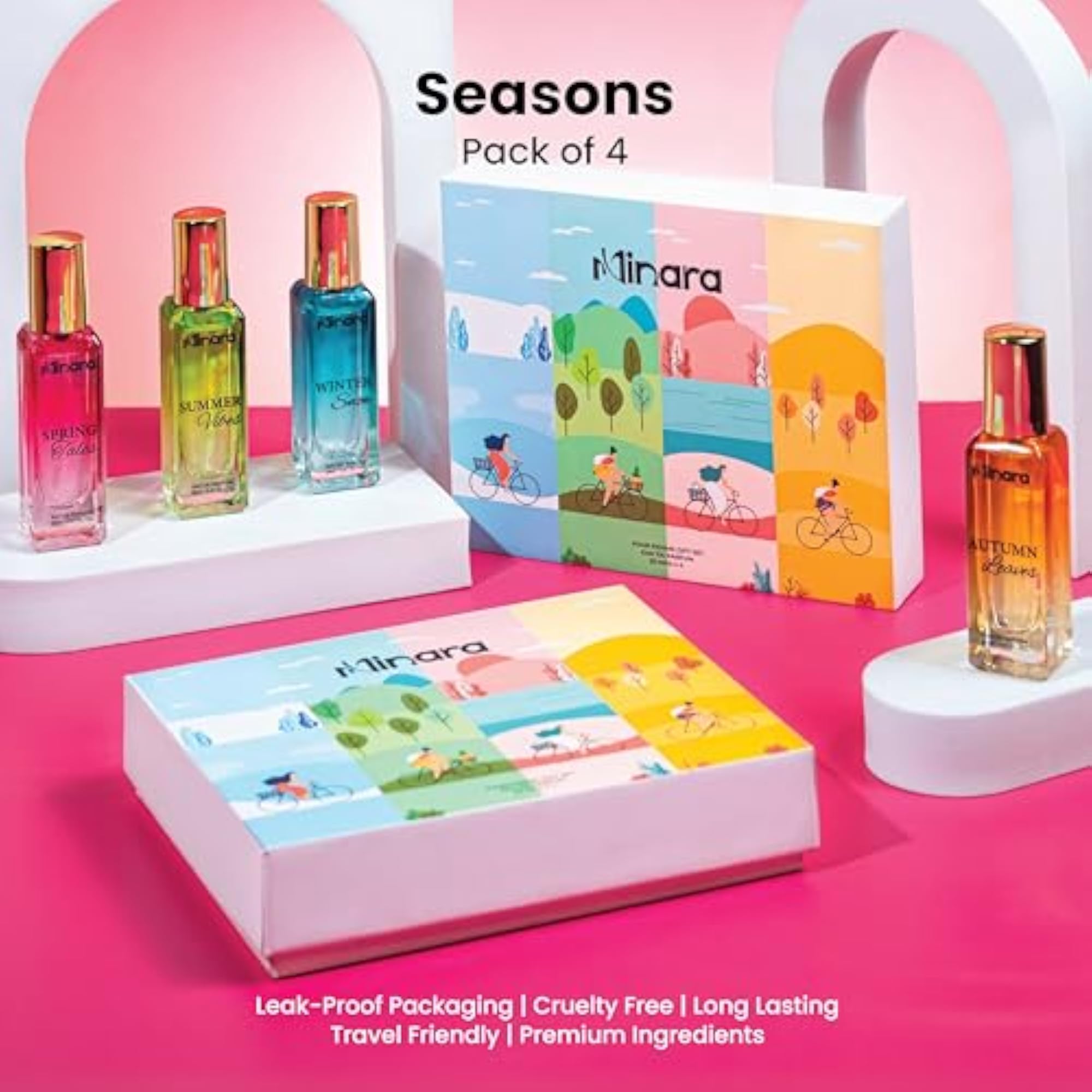 Women's Luxury Eau De Parfum Gift Set, 4x20ml