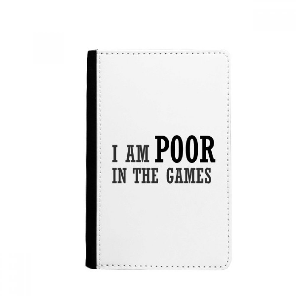 I Am Poor Games Passport Holder Notecase Burse Wallet Cover Card Purse