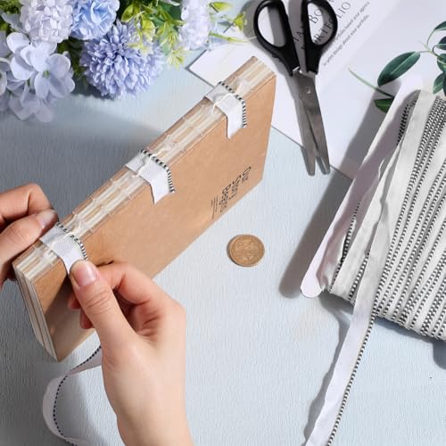 CRASPIRE 27 Yard Book Binding Headbands Blue Linen Bookbinding Tape Endbands Bookbinding Supplies Binding Book Tape Repair Archival Bookbinding Tape Cloth for Beginners Bookbinding Book Decor - Image 3