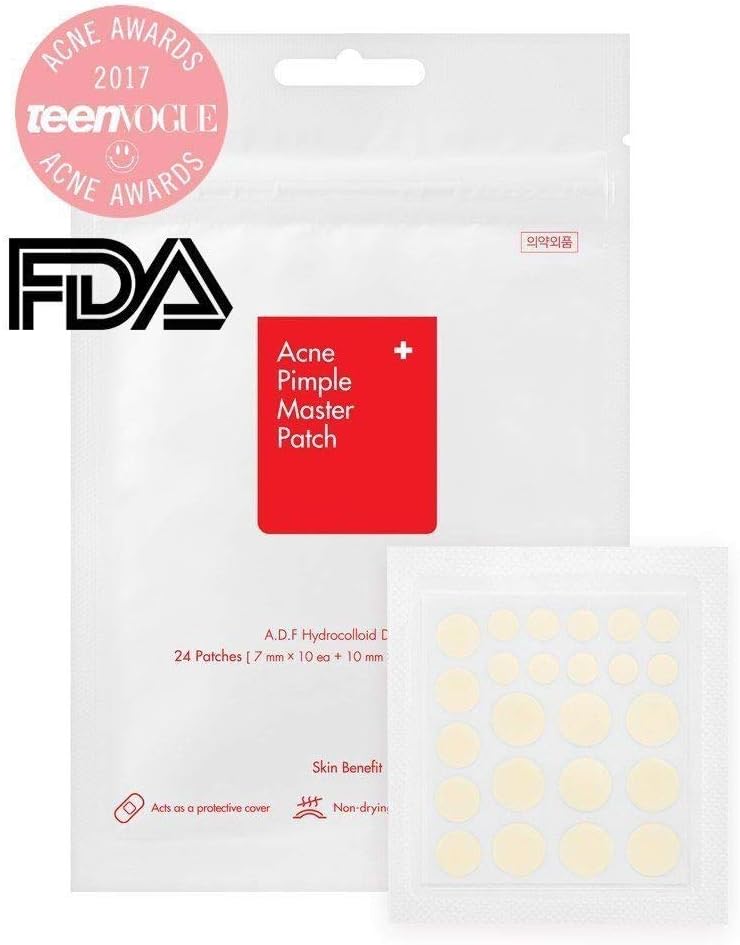 HyPee Acne Pimple Master Patch Acne Patch Acne Absorbing Cover,Pimple Patch Hydrocolloid Acne Absorbing Spot Dot 24 PCS