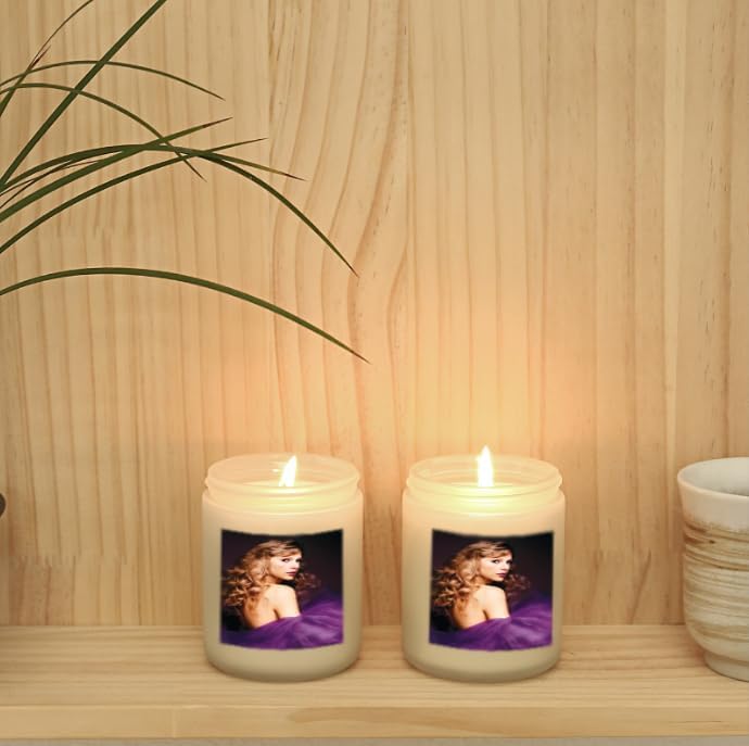 Miniatura 9 de Taylor Style Velas perfumadas para el hogar, juego de velas de aromaterapia para mujeres, cera de soja, velas en tarro ámbar de larga duración para
