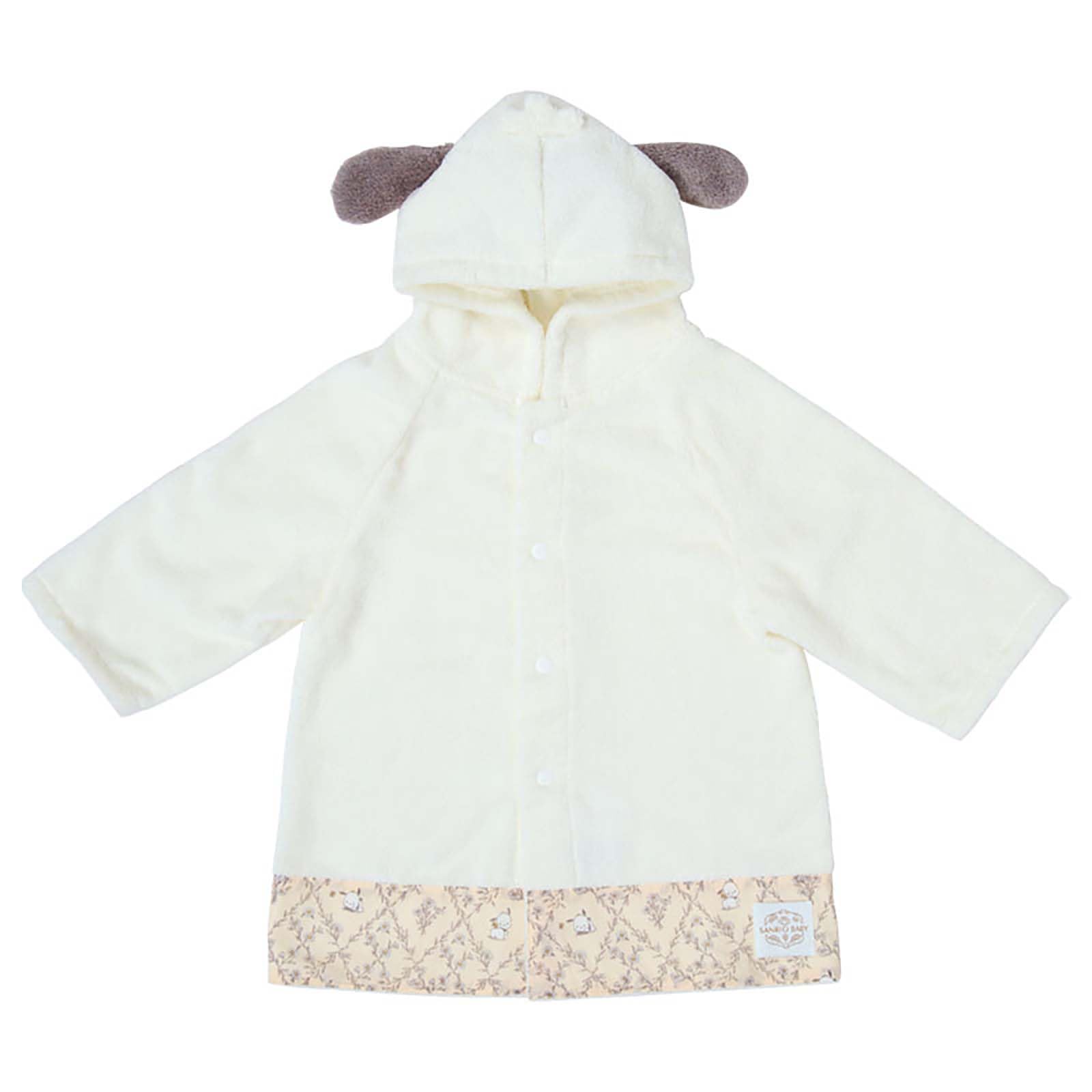 Sanrio Pochacco Baby Bath Robe, Organic Cotton