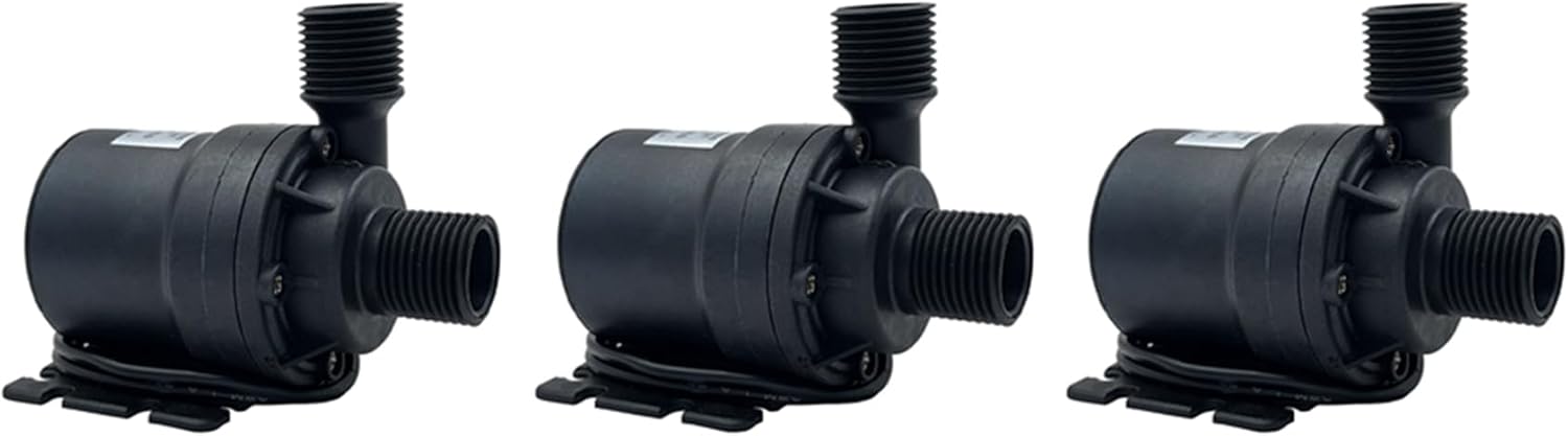 3X 1000L/H 8M DC 12V Home Portable Brushless Motor Submersible Water Pump for Cooling System Fountains Heater Mini