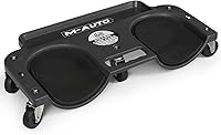 Vista 1 de M-AUTO Rodilleras Deslizantes con Ruedas, Rodilleras Duraderas con Ruedas Giratorias de 360 Grados Completos y Bandeja de Herramientas, Almohadillas