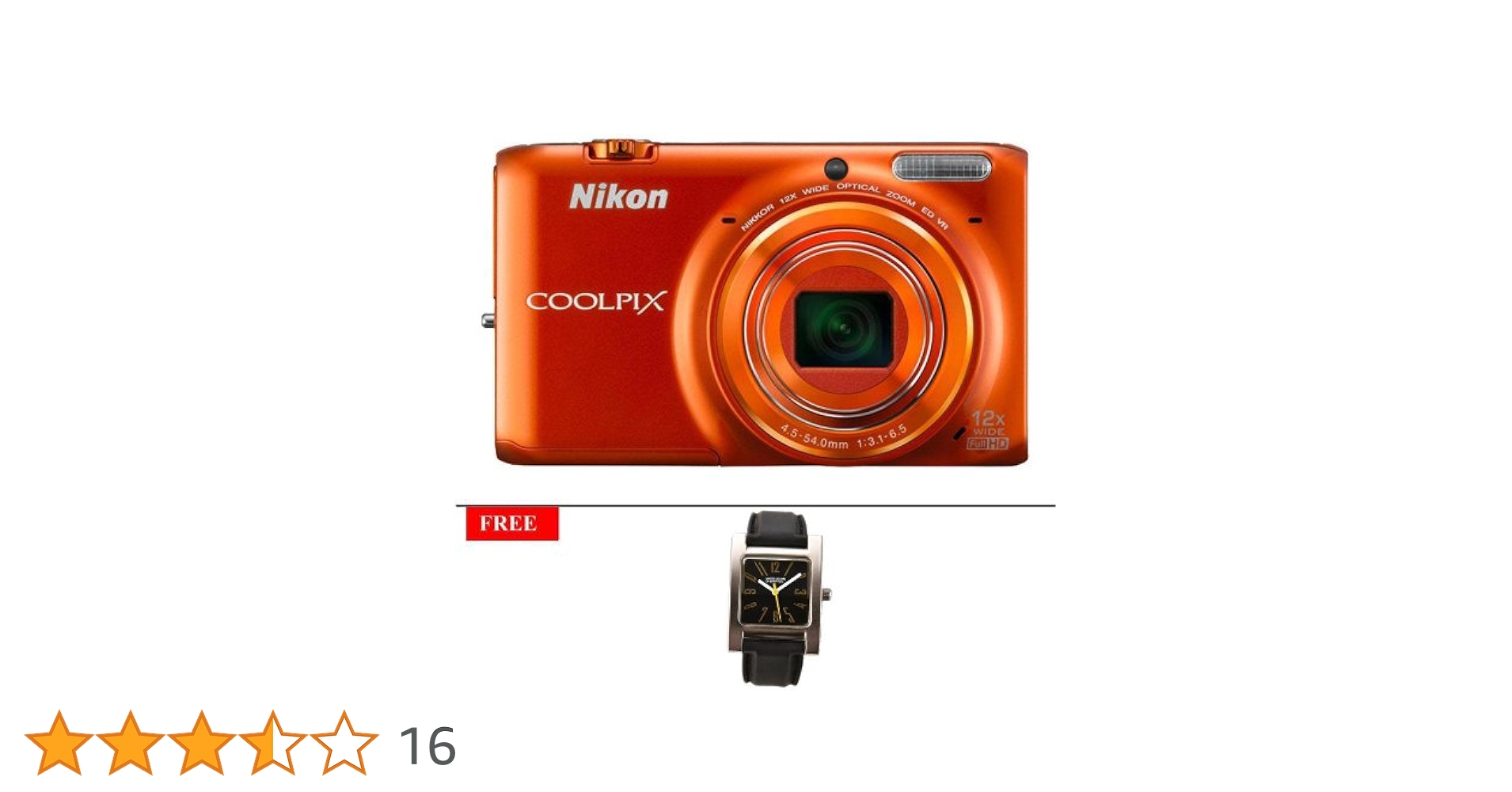 【バッテリージャンク】Nikon COOLPIX S6500オレンジ バッテリージャンク】Nikon COOLPIX S6500オレンジ バッテリー