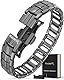 MagnetRX® Magnetarmband Herren – EllipseMAX 5X Stärke 5.000 Gauss-Magnete – Magnet Armband Herren aus Titan – verstellbares titan wrist magnetisches Armband – entworfen in den USA & patentiert