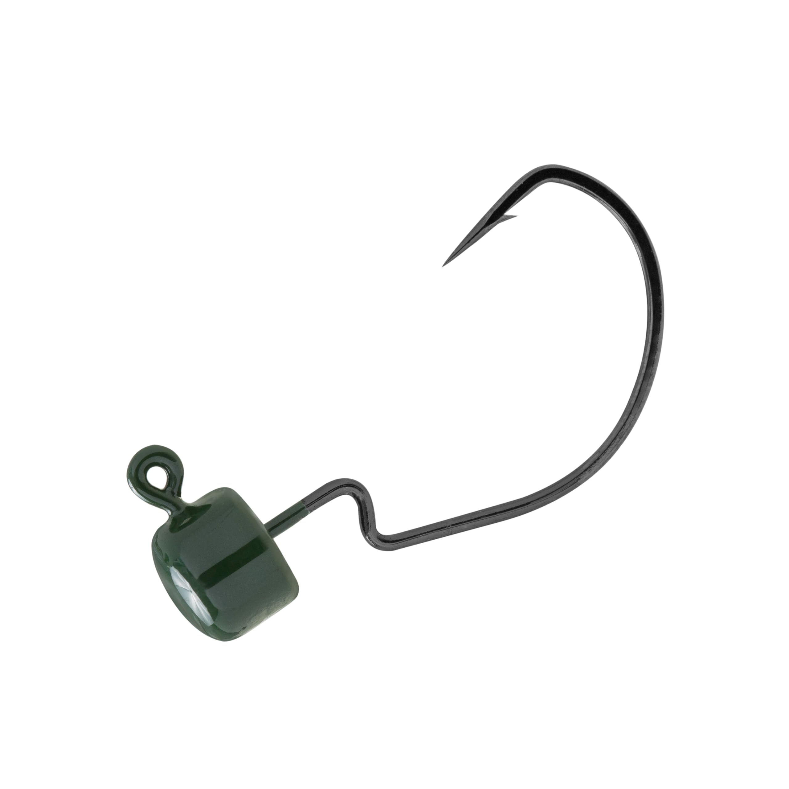 Temorah Finesse Ned Shroom Jig Heads (Green Pumpkin, 1/10 OZ EWG 25 PCS)