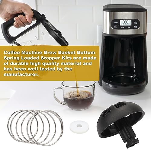 Compare Coffees Machine Brew Basket Bottom Spring Loaded Stopper Kits
