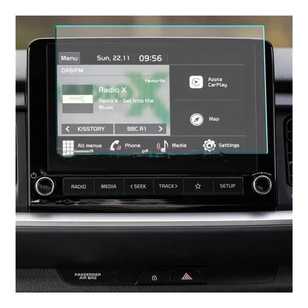 Film protection d'écran Kia Stonic 2021 2022 contre les rayures de navigation