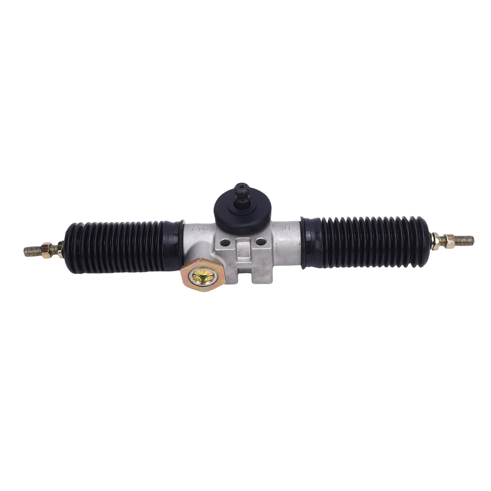 Lenkgetriebe Zahnstange Ritzel Montage Lenkgetriebe und Ritzel Lenksystem 30T 420mm Hochhärte Metall Legierung mit Staubs Chutz Gummi Buchsen für Go Kart ATV UTV Quad