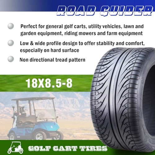 ROADGUIDER 18X8.5-8 Golf Cart ATV Tire 4 Ply 18x8.5x8-14039 …