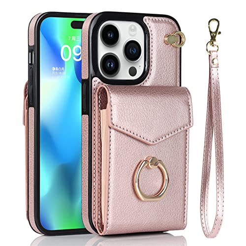 Coque en cuir DUGROS pour iPhone 6 chic avec porte-cartes rose gold