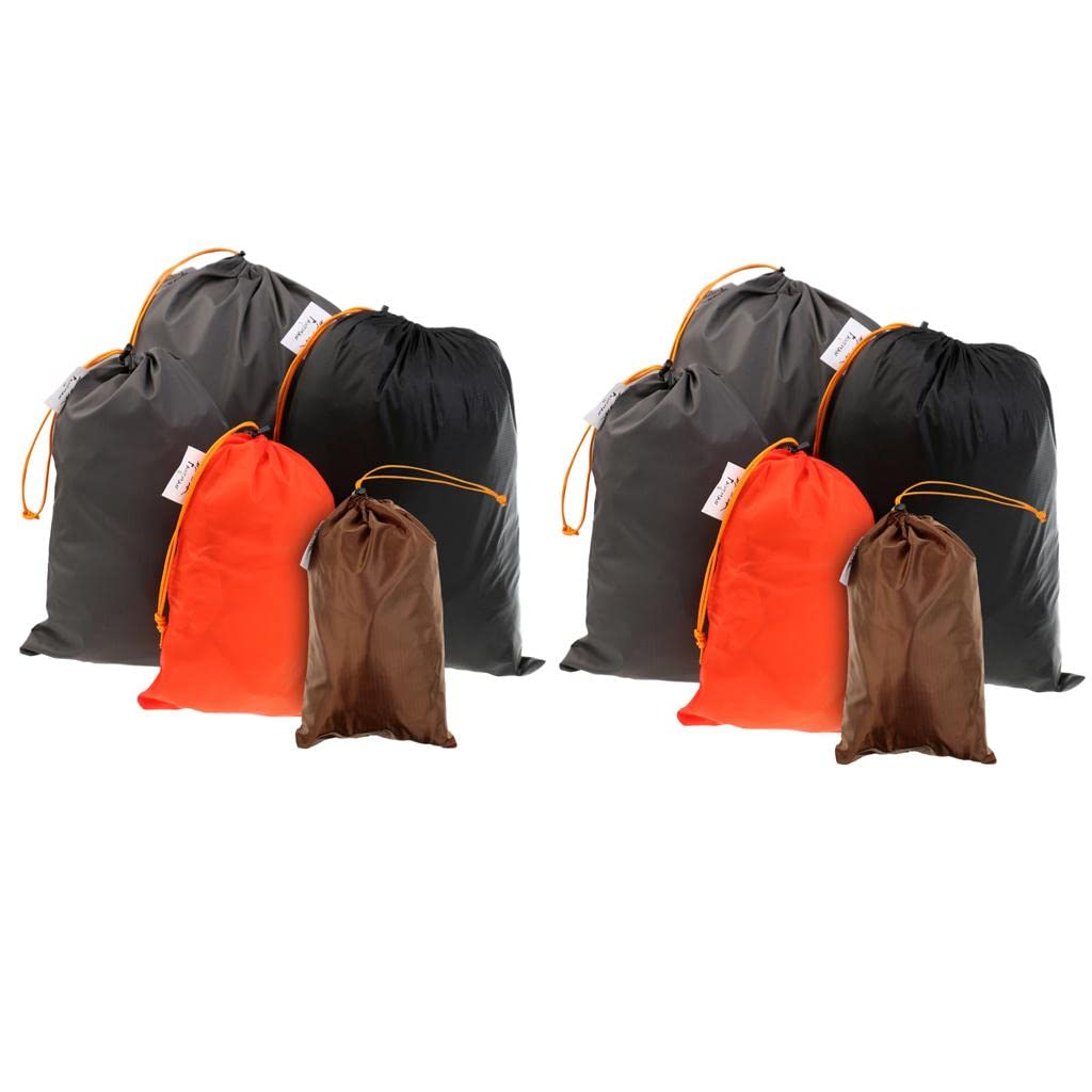 10 Pieces Travel Luggage Organizer Drawstring Clothes Shoes Stuff Sack Set-image-39