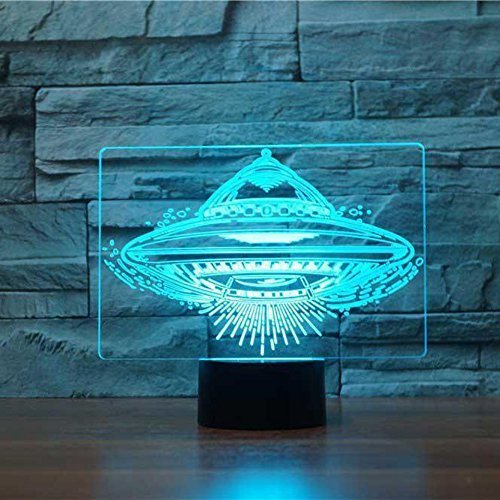 3D UFO LED Lampe Mit Fernbedienung – 16 Farben, USB-Betrieb Für Kinderzimmer & Deko