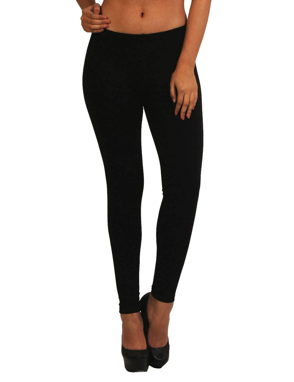 frenchtrendz Women's Skinny Fit Mid Rise Stretchable Cotton Spandex Jegging Pull On (XS-4XL)-picture-2