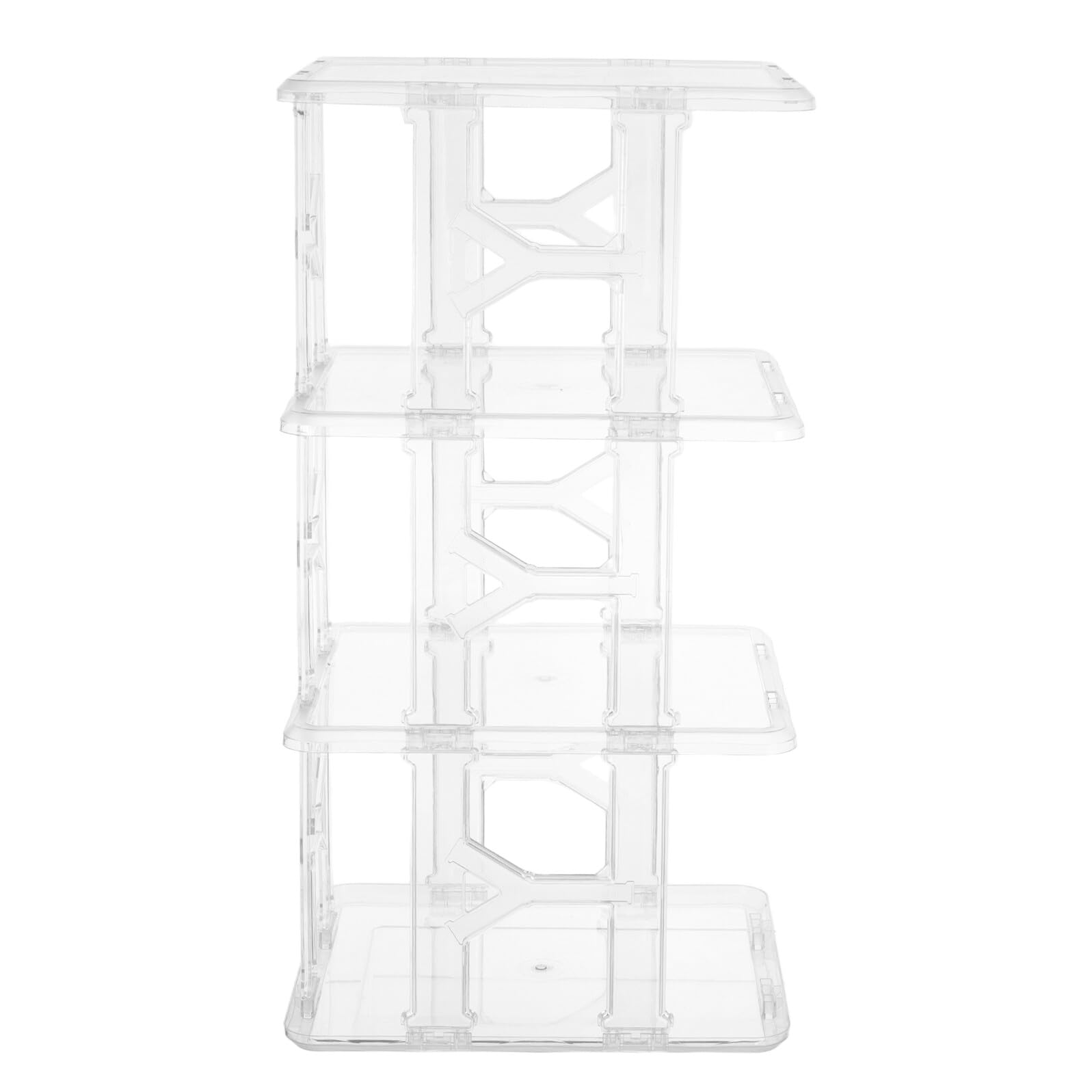 Design moderne en PET pour cette étagère de rangement transparente