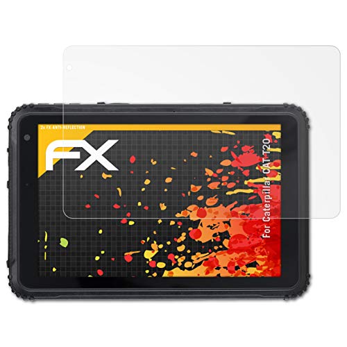Preisvergleich Produktbild atFolix Panzerfolie kompatibel mit Caterpillar CAT T20 Schutzfolie, entspiegelnde und stoßdämpfende FX Folie (2X)